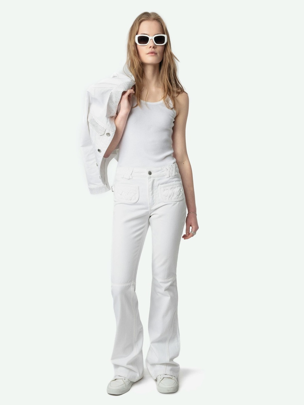 Zadig & Voltaire Ecume White Bootcut Jeans NWT Size 25 Sold Out